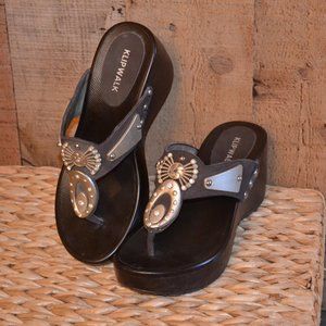 Klip walk platform sandals